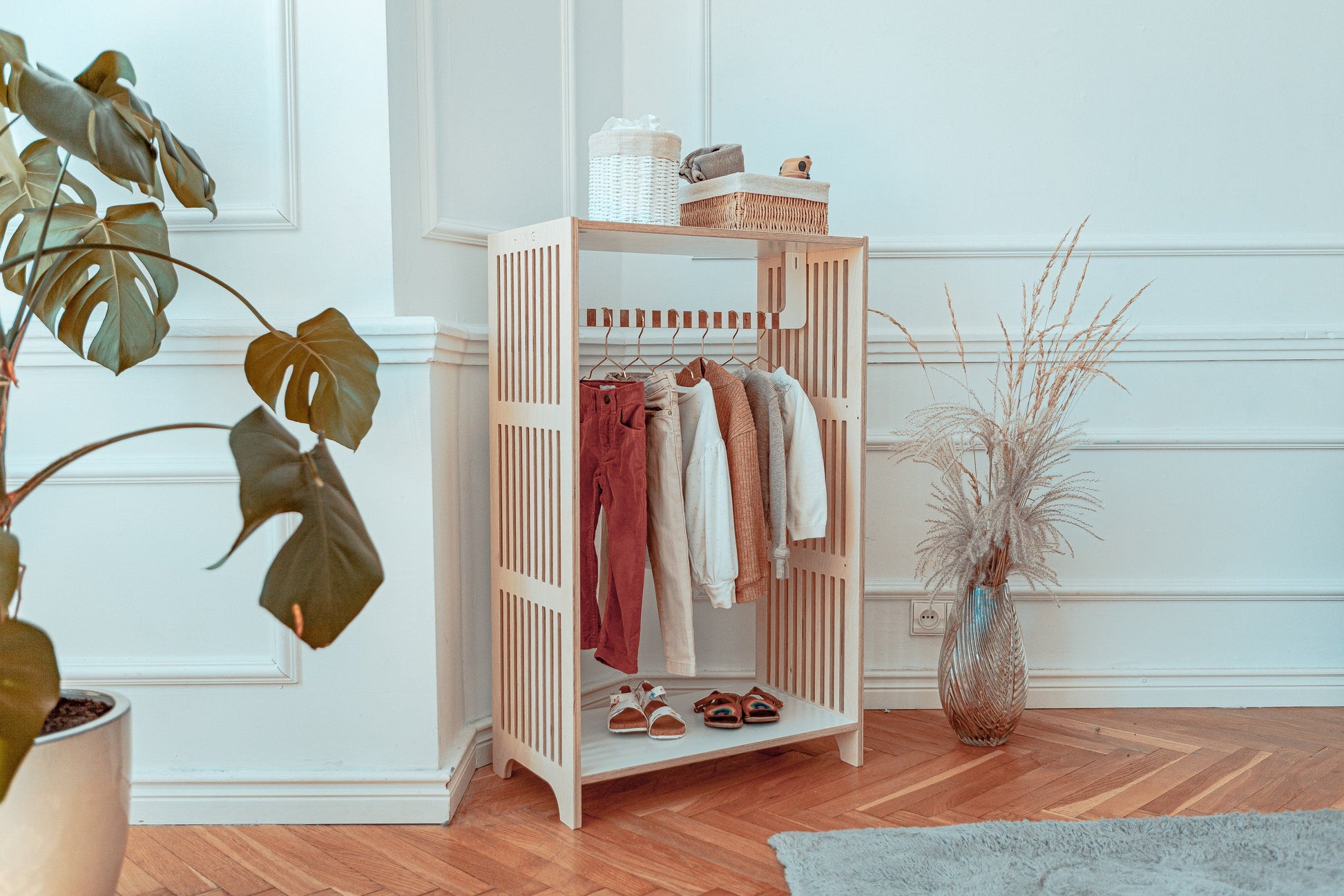 Montessori wardrobe | Self care wardrobe | Montessori furniture | Shelf for clothes