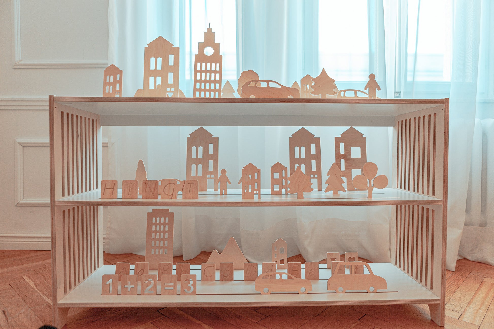 HINGI Stori Worlds - Numbers | Wooden Toy | Montessori Toy | Creative Toy | Little world shelf