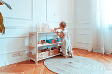 Load image into Gallery viewer, 45.3 &quot; OKI Childrens bookcase | Toy storage | Toy shelf | Montessori furniture | Mid century bookcase
