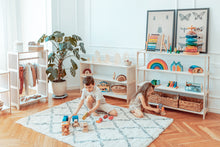 Load image into Gallery viewer, 45.3 &quot; OKI Childrens bookcase | Toy storage | Toy shelf | Montessori furniture | Mid century bookcase
