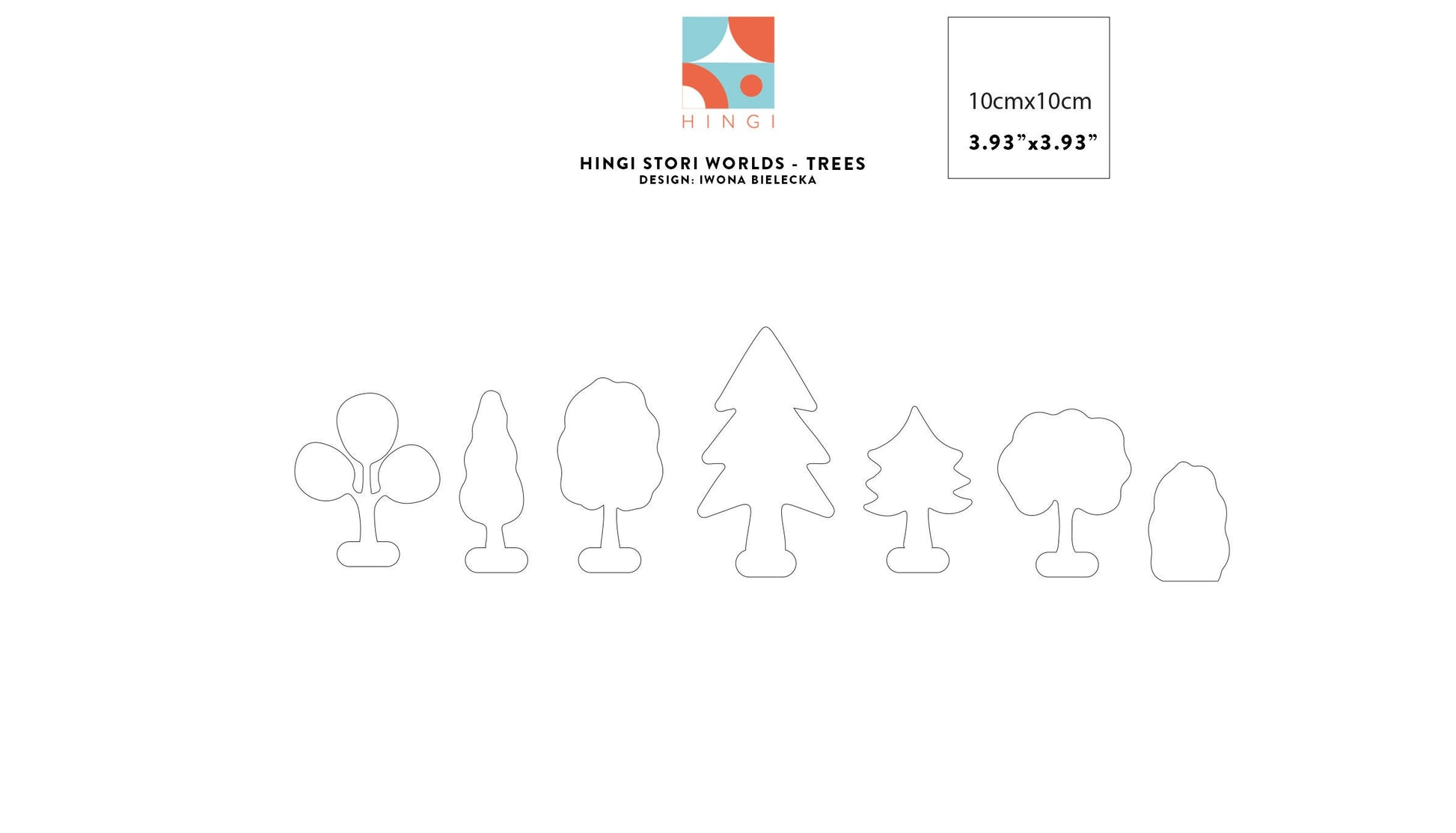 HINGI Stori Worlds - ARBRES | Jouet en bois | Jouet Montessori | Jouet créatif | Petite étagère du monde